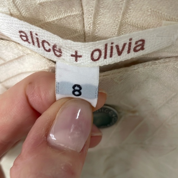 Alice & Olivia cream color pants - Picture 1 of 3